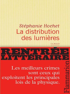 cover image of La distribution des lumières